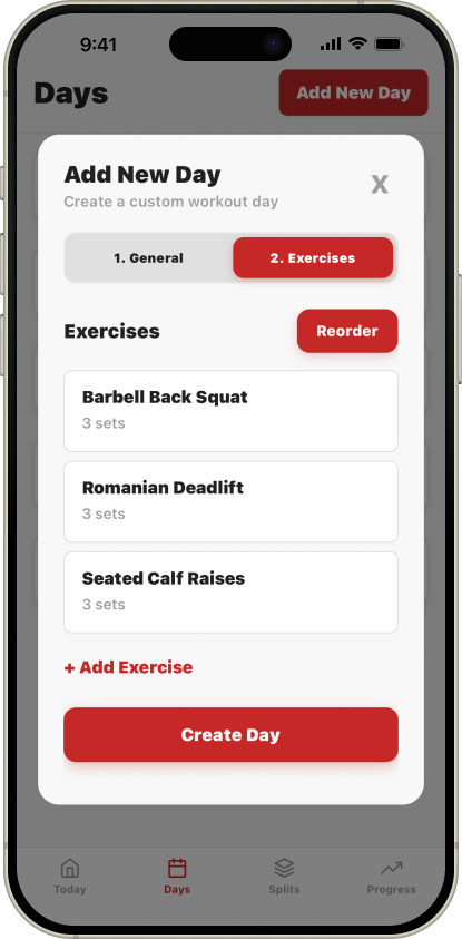 SimpleSplit exercises screenshot